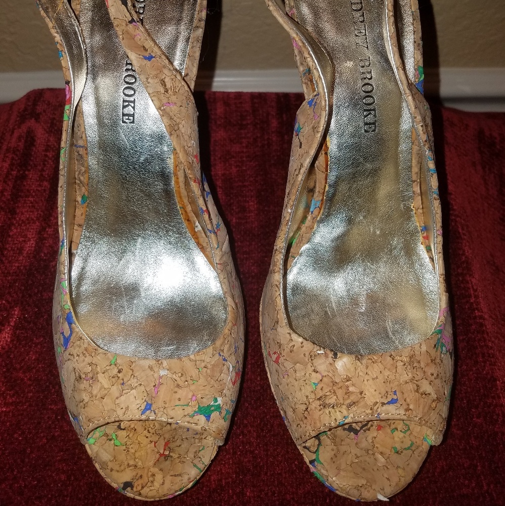 Audrey Brooke high heel cork shoe